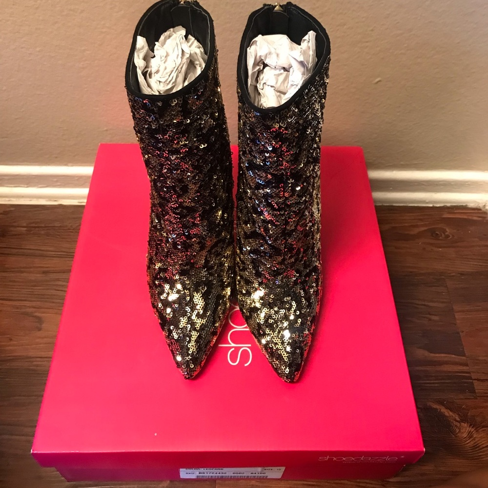 Shoedazzle Tessa Leopard Booties
